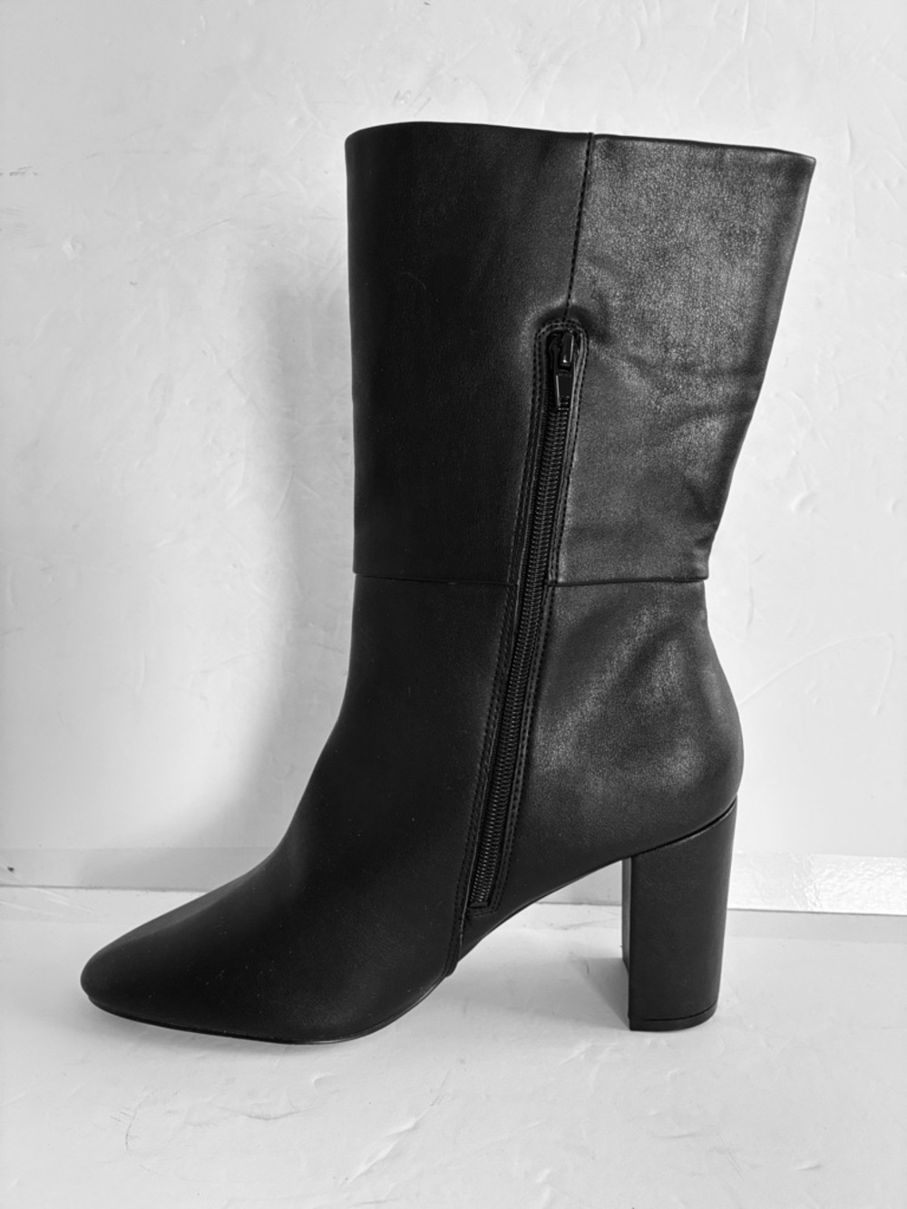 CHARLES DAVID $139 Women Chunky Block Heel Mid-Calf Billow Boot Shoe Size 10 NEW - Picture 3 of 6